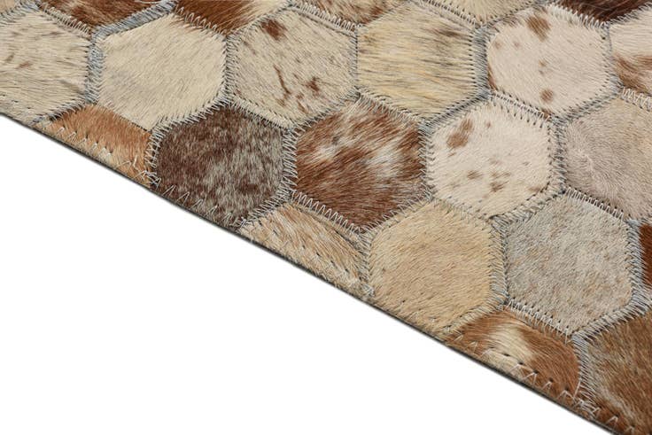 Detail image of 8' 3 x 10' 2 Cowhide Rug