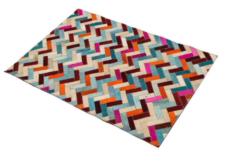 2' 1 x 3' Cowhide Rug
