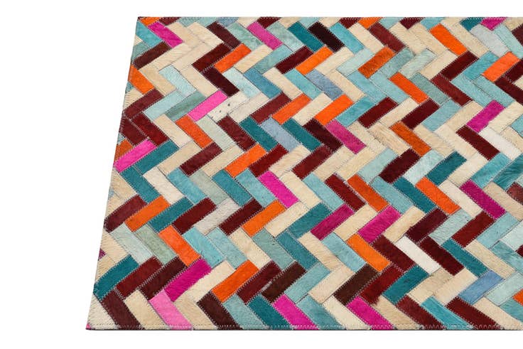 Detail image of 2' 1 x 3' Cowhide Rug
