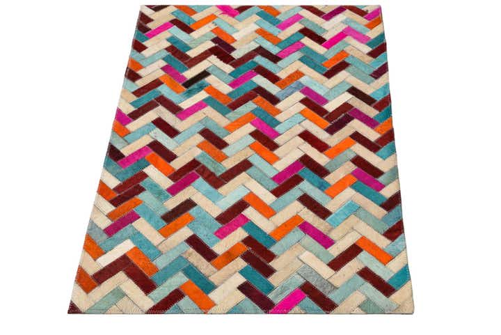 2' 1 x 3' Cowhide Rug