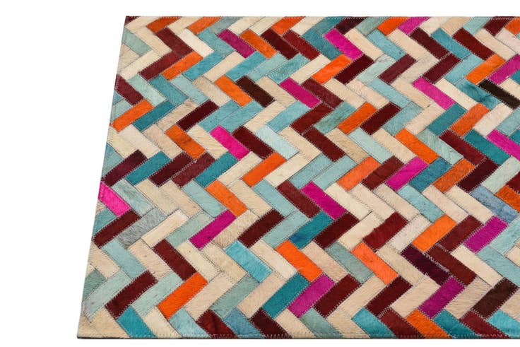 Detail image of 2' 1 x 3' Cowhide Rug