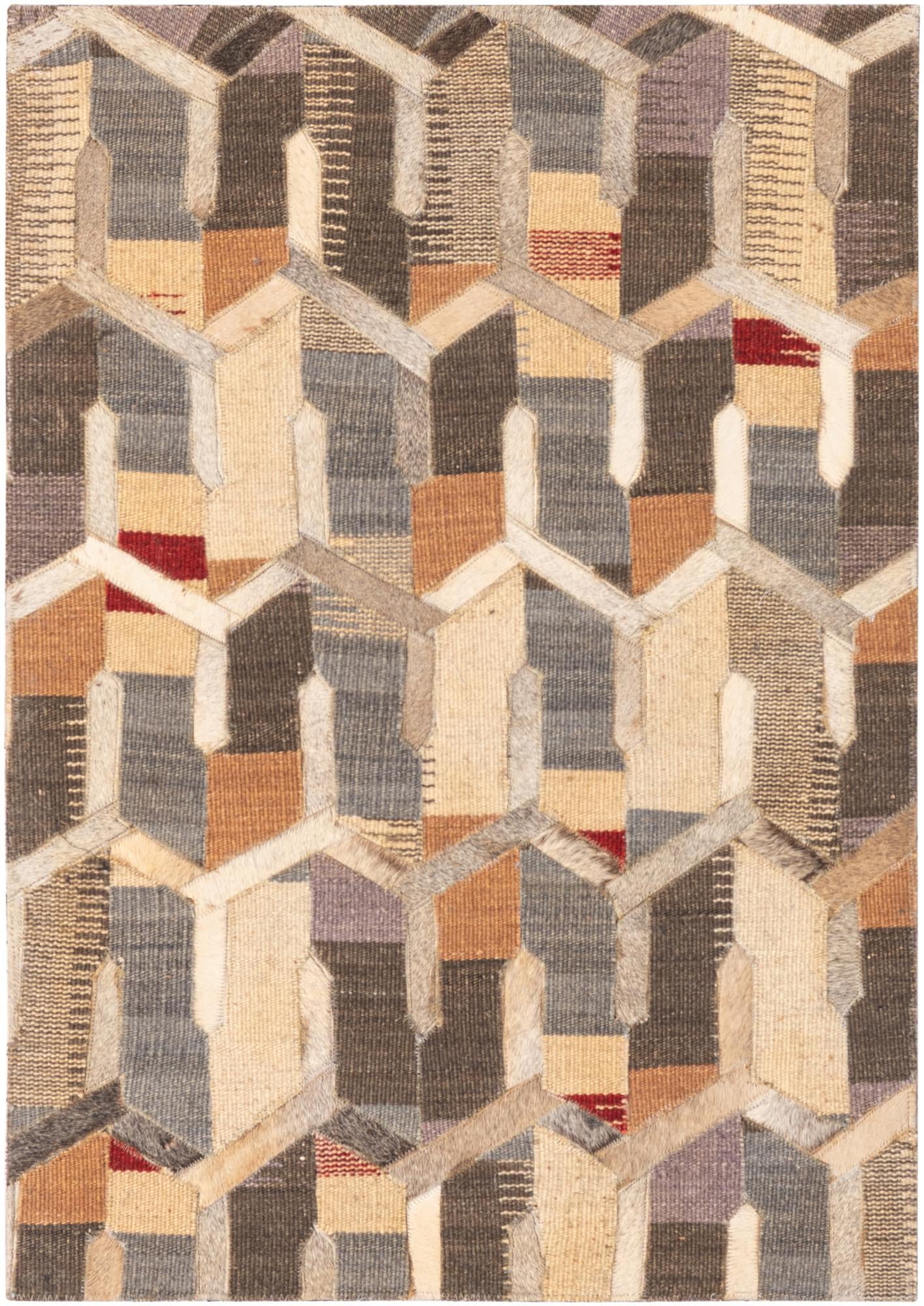 2' 2 x 3' Cowhide Rug