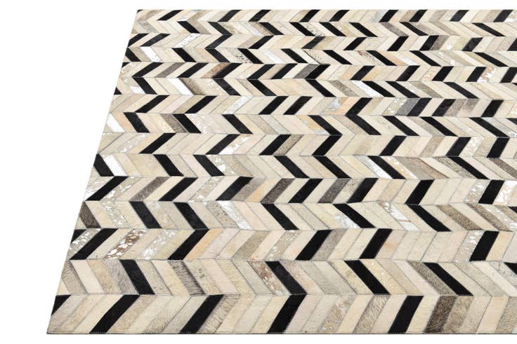 Detail image of 5' 3 x 8' 1 Cowhide Rug