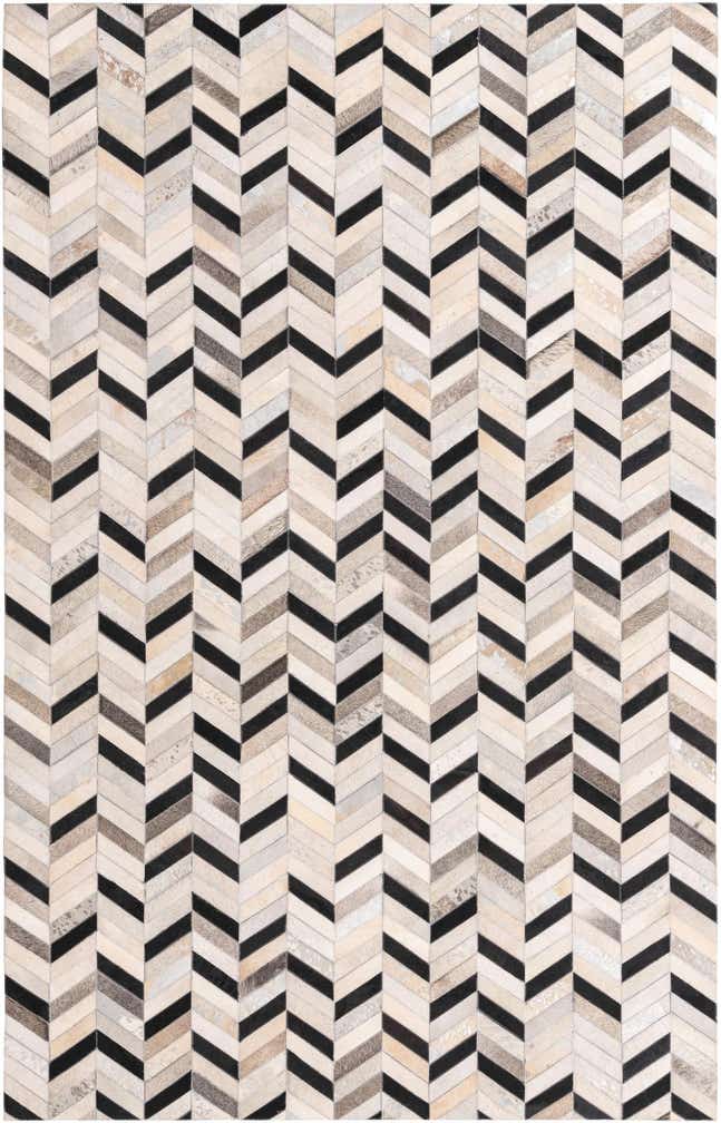 5' 3 x 8' 1 Cowhide Rug