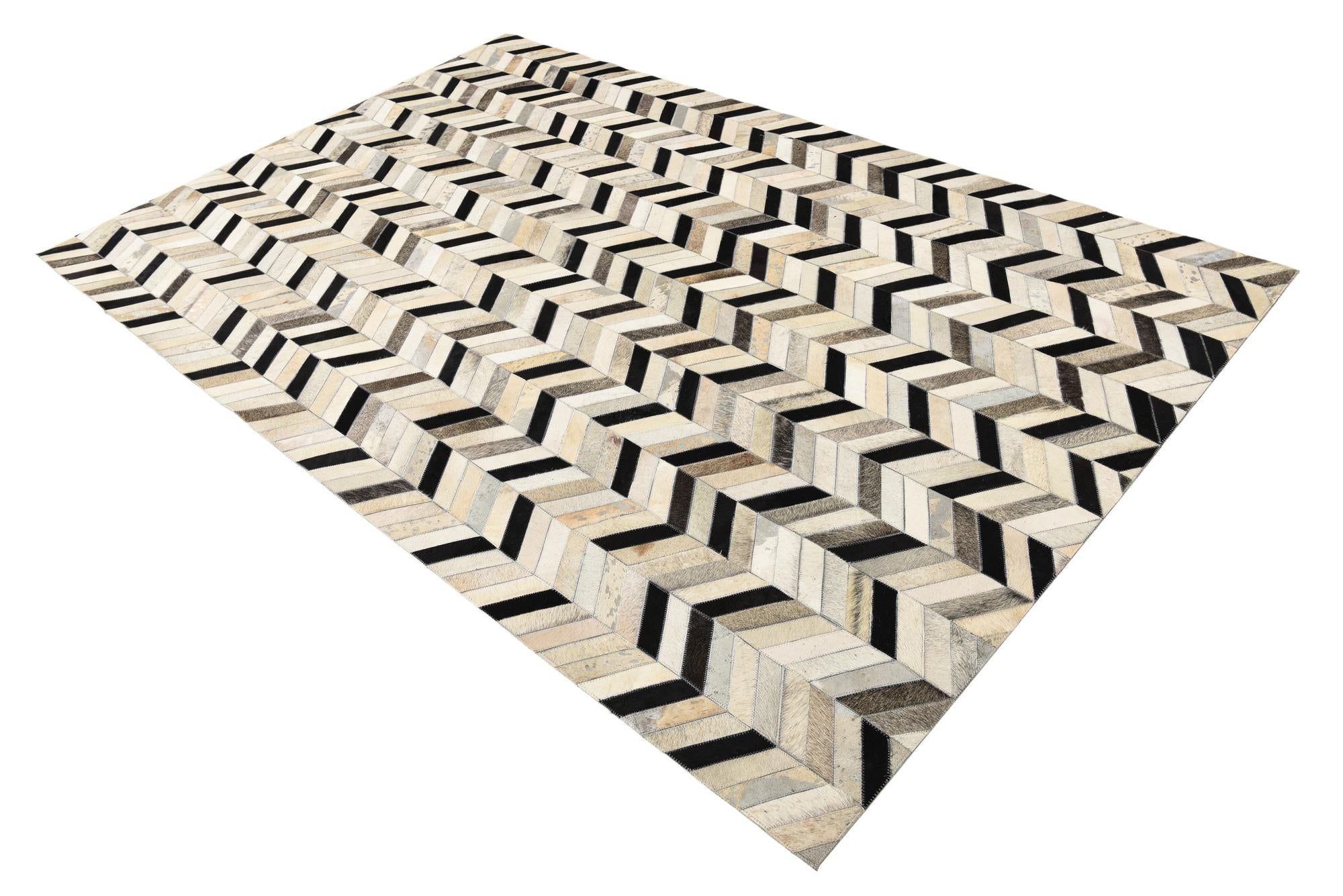 5' 3 x 8' 1 Cowhide Rug