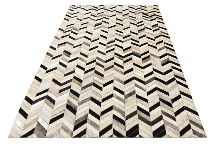 Detail image of 5' 3 x 8' 1 Cowhide Rug