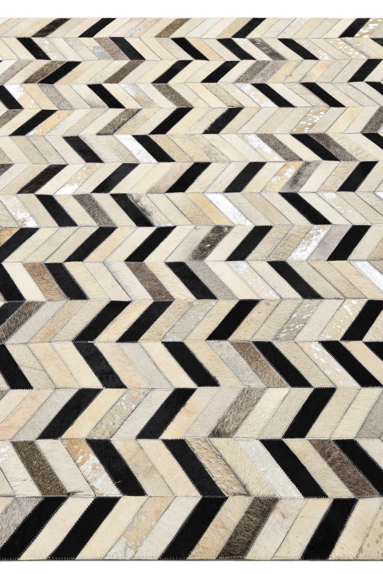 5' 3 x 8' 1 Cowhide Rug