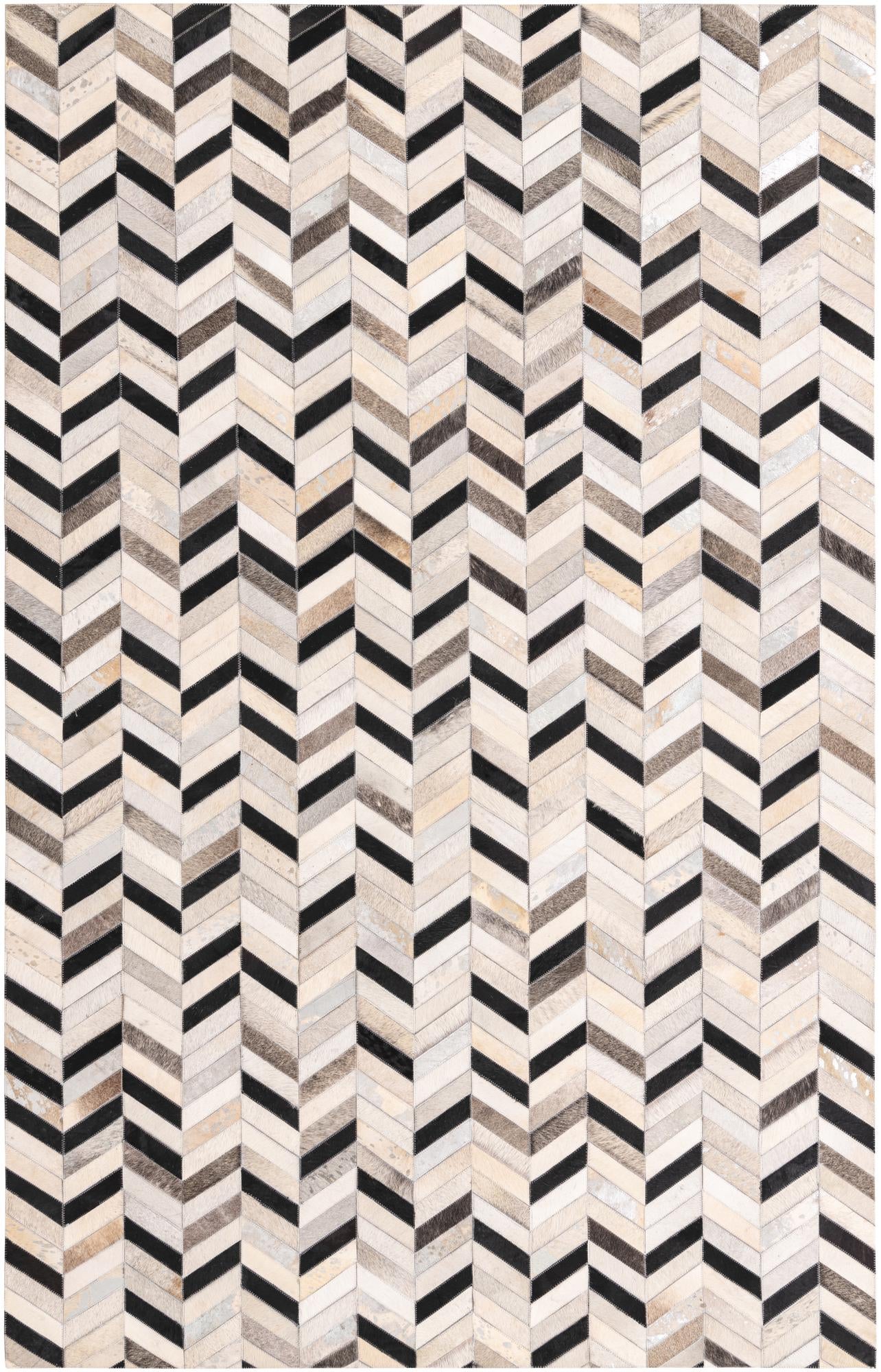 5' 3 x 8' 1 Cowhide Rug