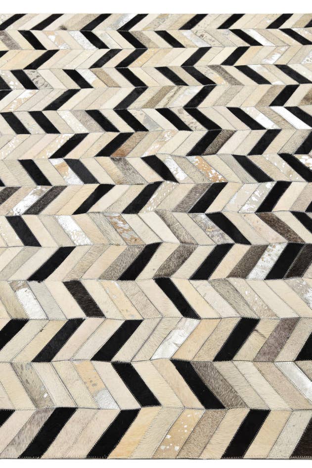 Detail image of 5' 3 x 8' 1 Cowhide Rug