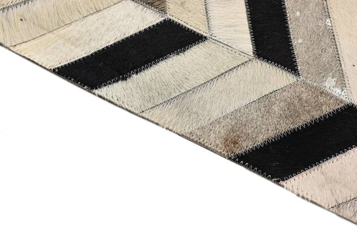 Detail image of 5' 3 x 8' 1 Cowhide Rug