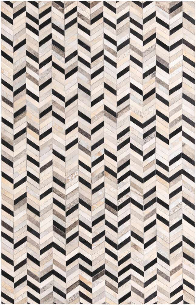 5' 3 x 8' 1 Cowhide Rug