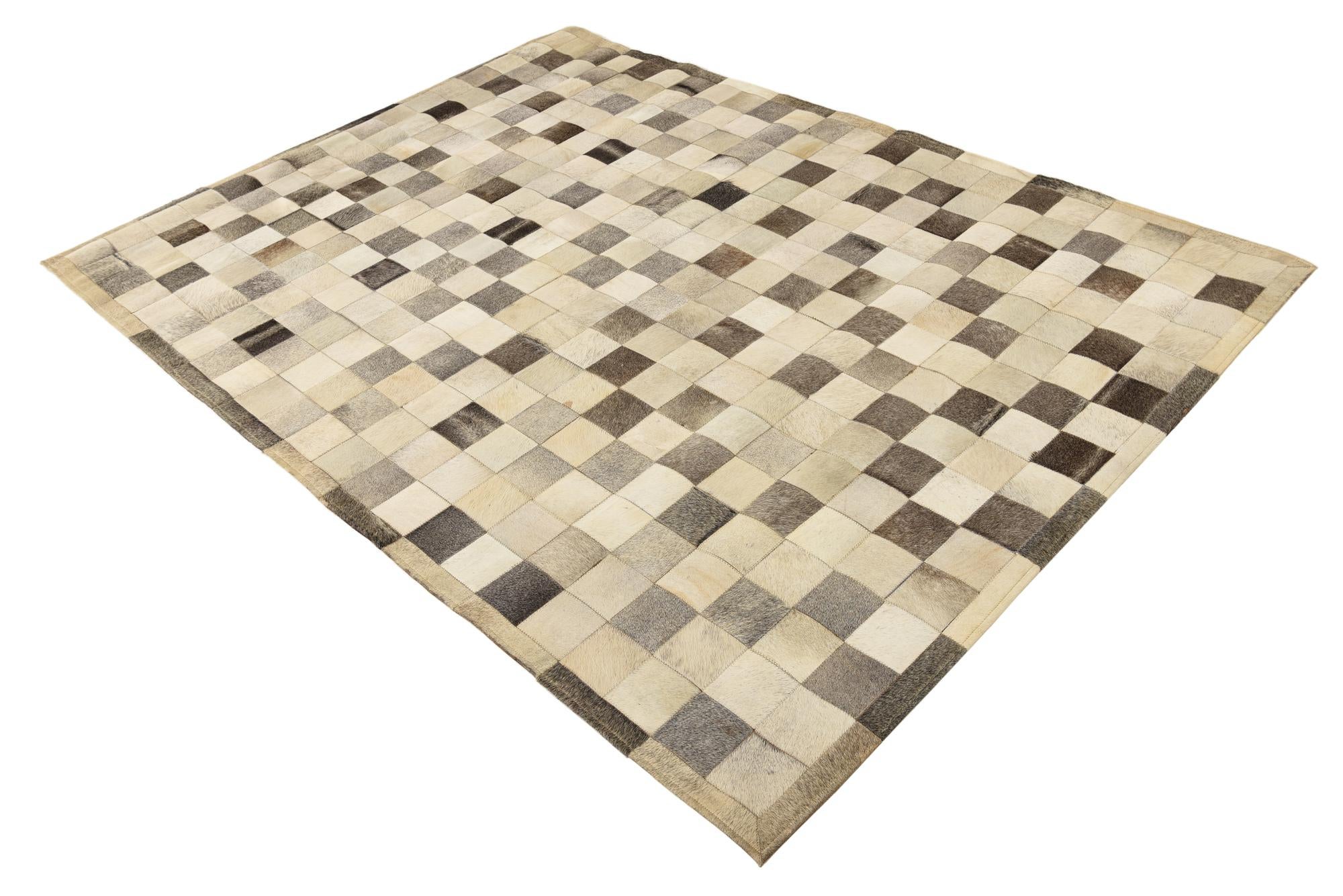 5' 8 x 7' 10 Cowhide Rug