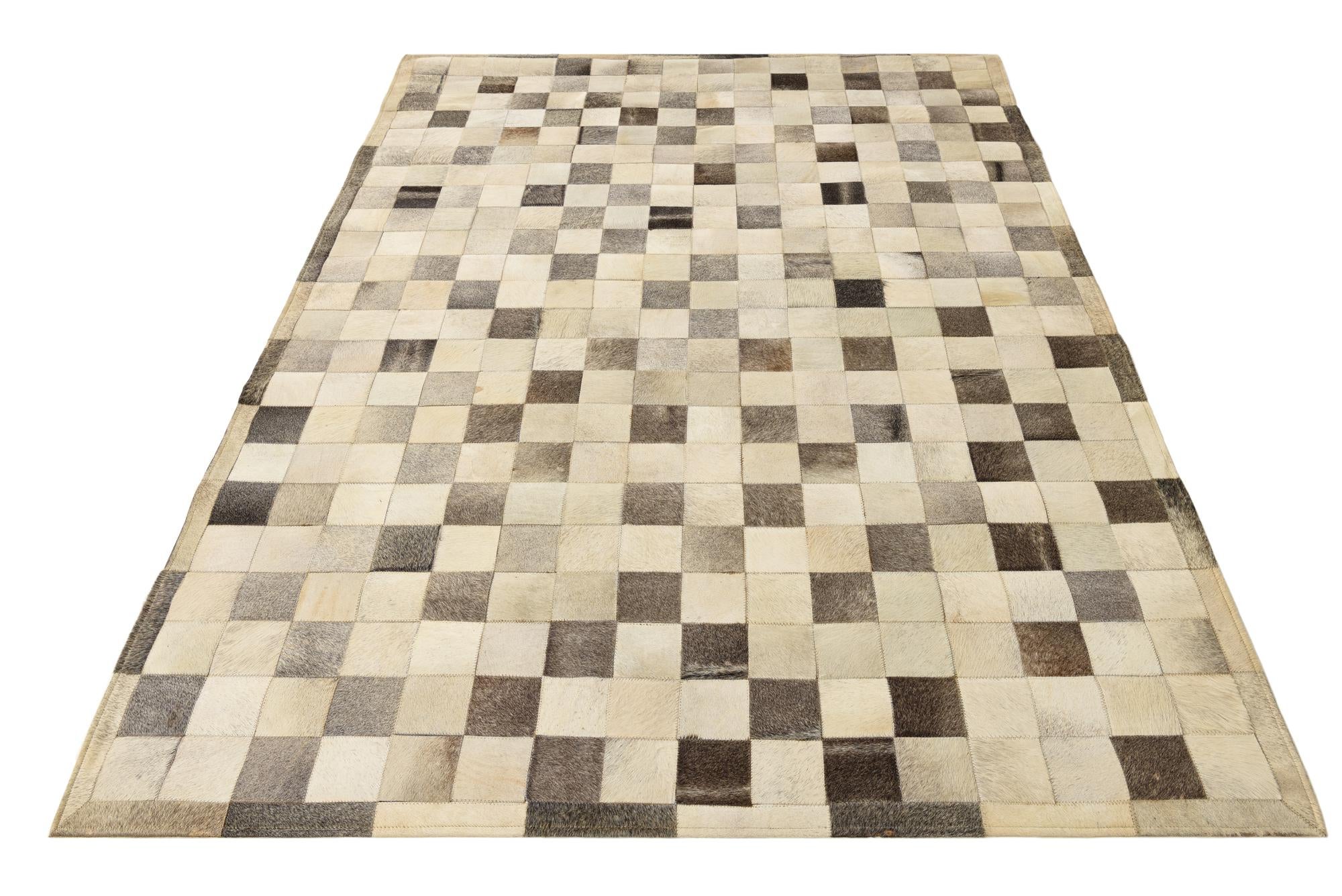 5' 8 x 7' 10 Cowhide Rug