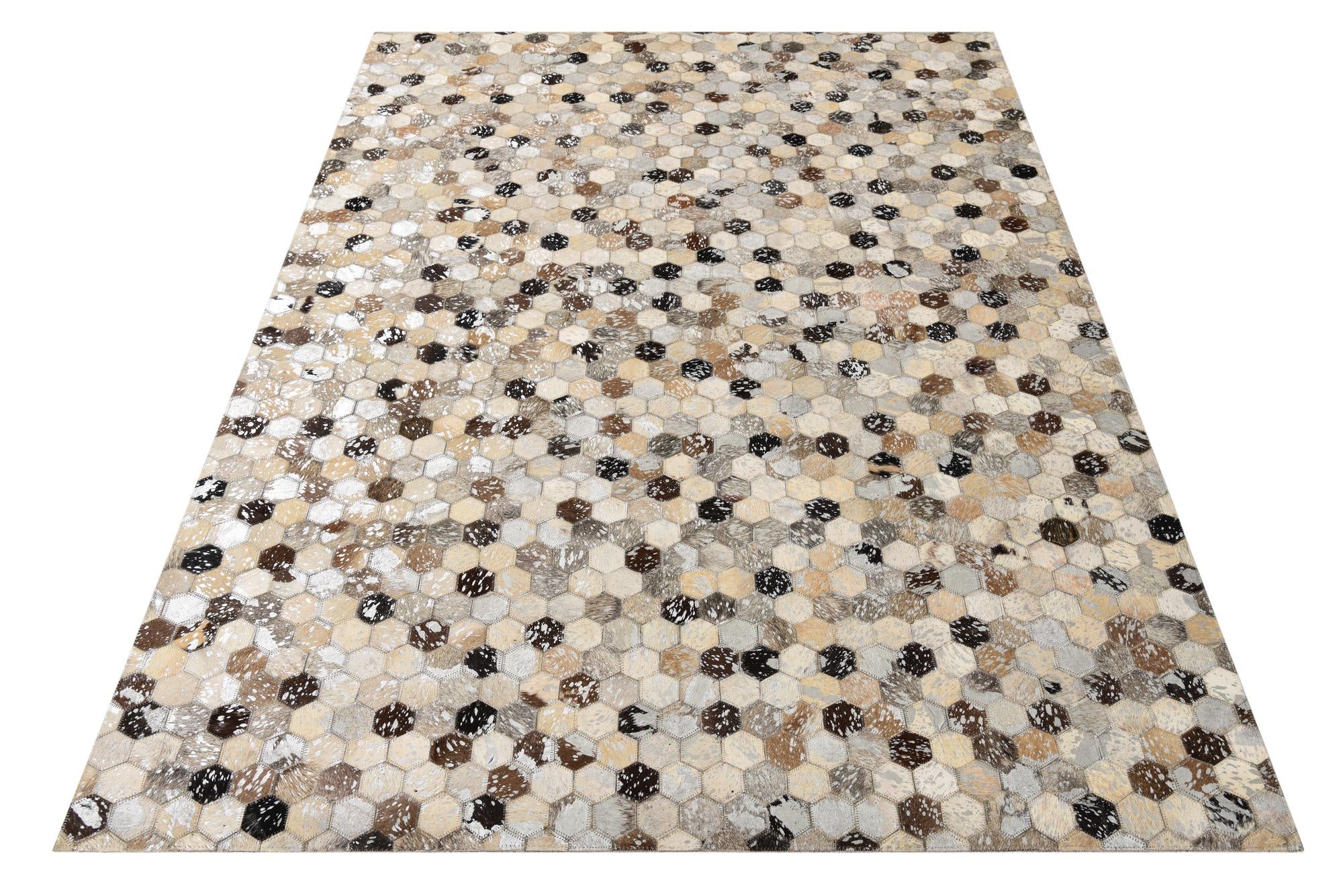 4' 8 x 6' 7 Cowhide Rug