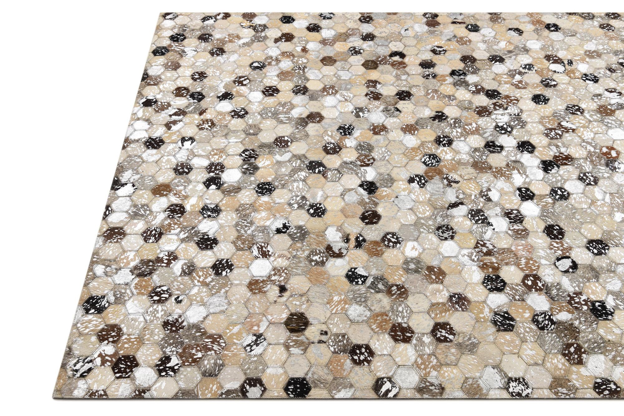 4' 8 x 6' 7 Cowhide Rug