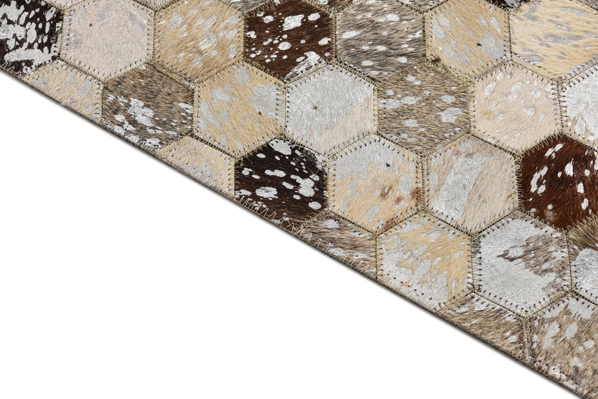 4' 8 x 6' 7 Cowhide Rug