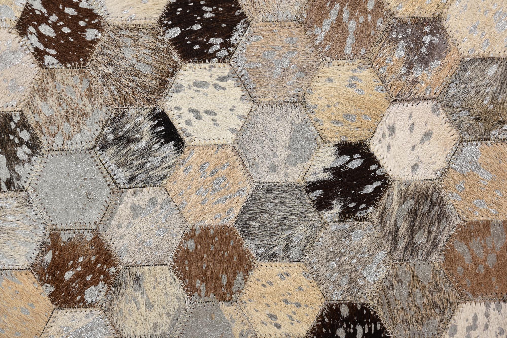 4' 8 x 6' 7 Cowhide Rug