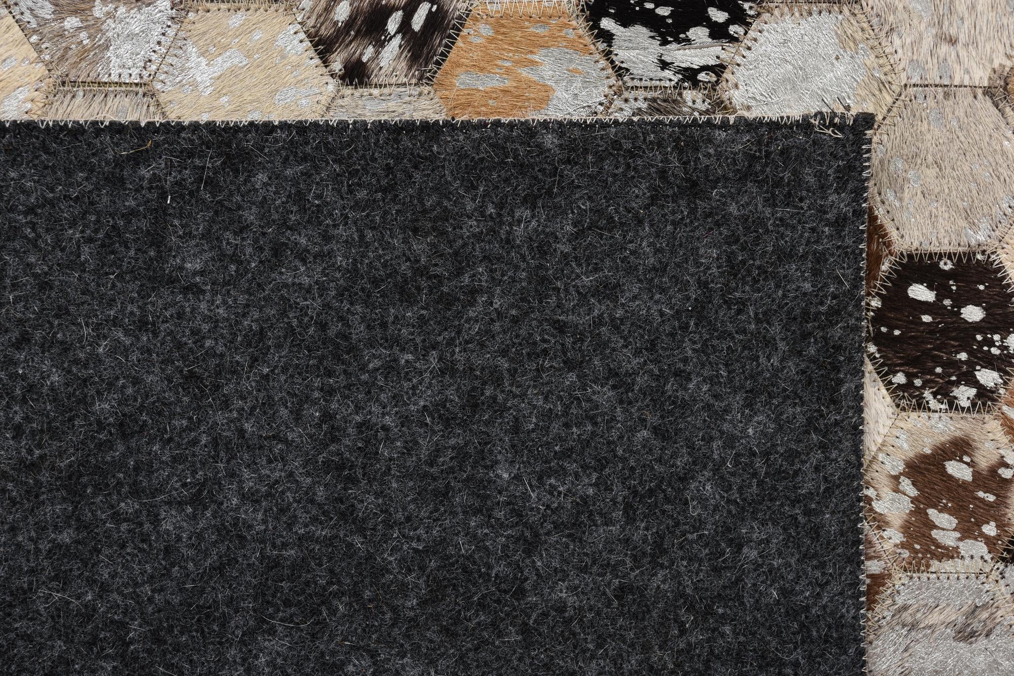 4' 8 x 6' 7 Cowhide Rug