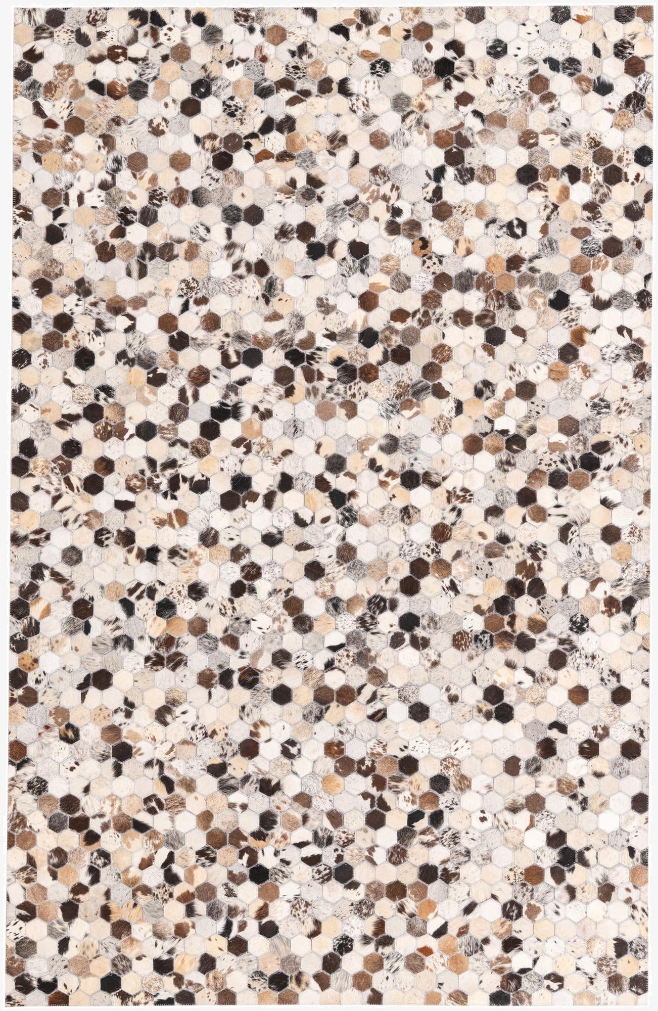 5' 1 x 7' 10 Cowhide Rug