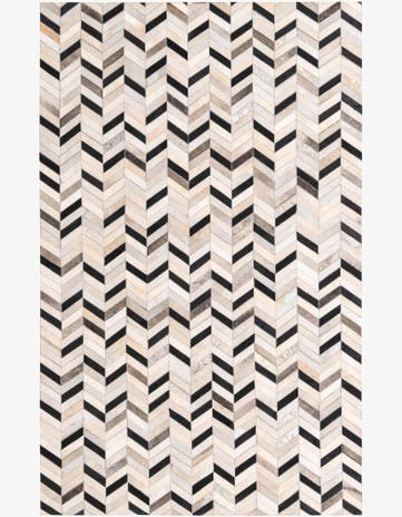 5' 2 x 8' 3 Cowhide Rug