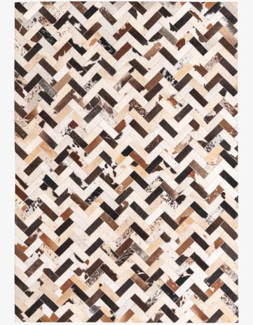 5' 3 x 7' 7 Cowhide Rug