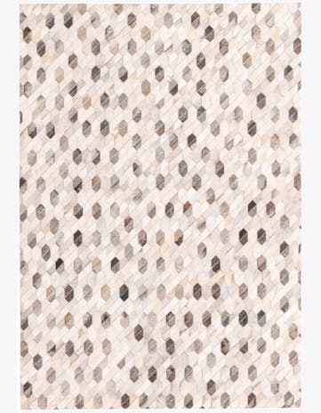 5' 2 x 7' 5 Cowhide Rug