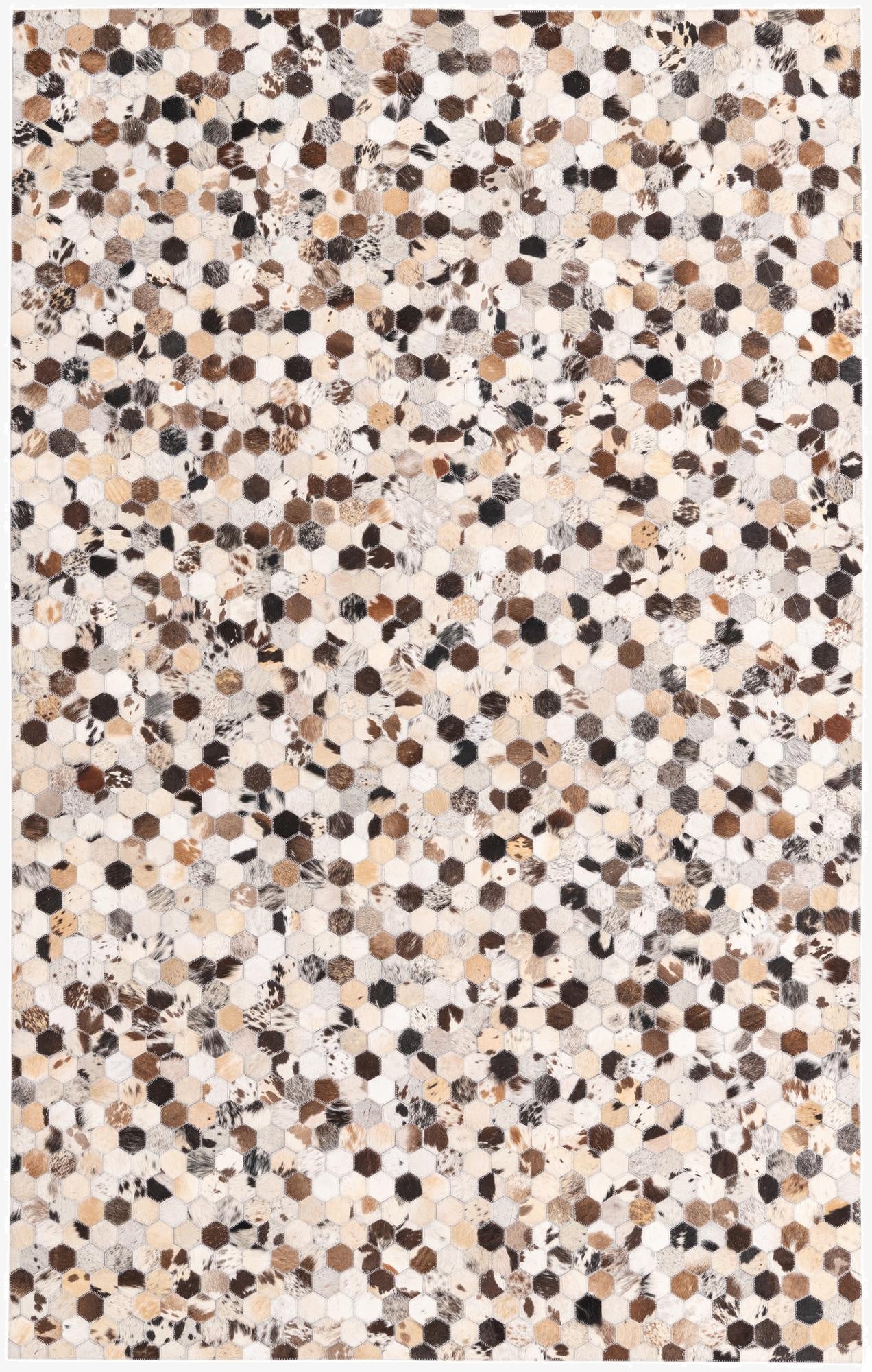 5' 1 x 8' Cowhide Rug