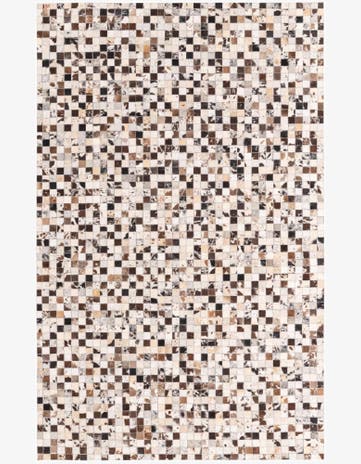 5' 1 x 8' Cowhide Rug