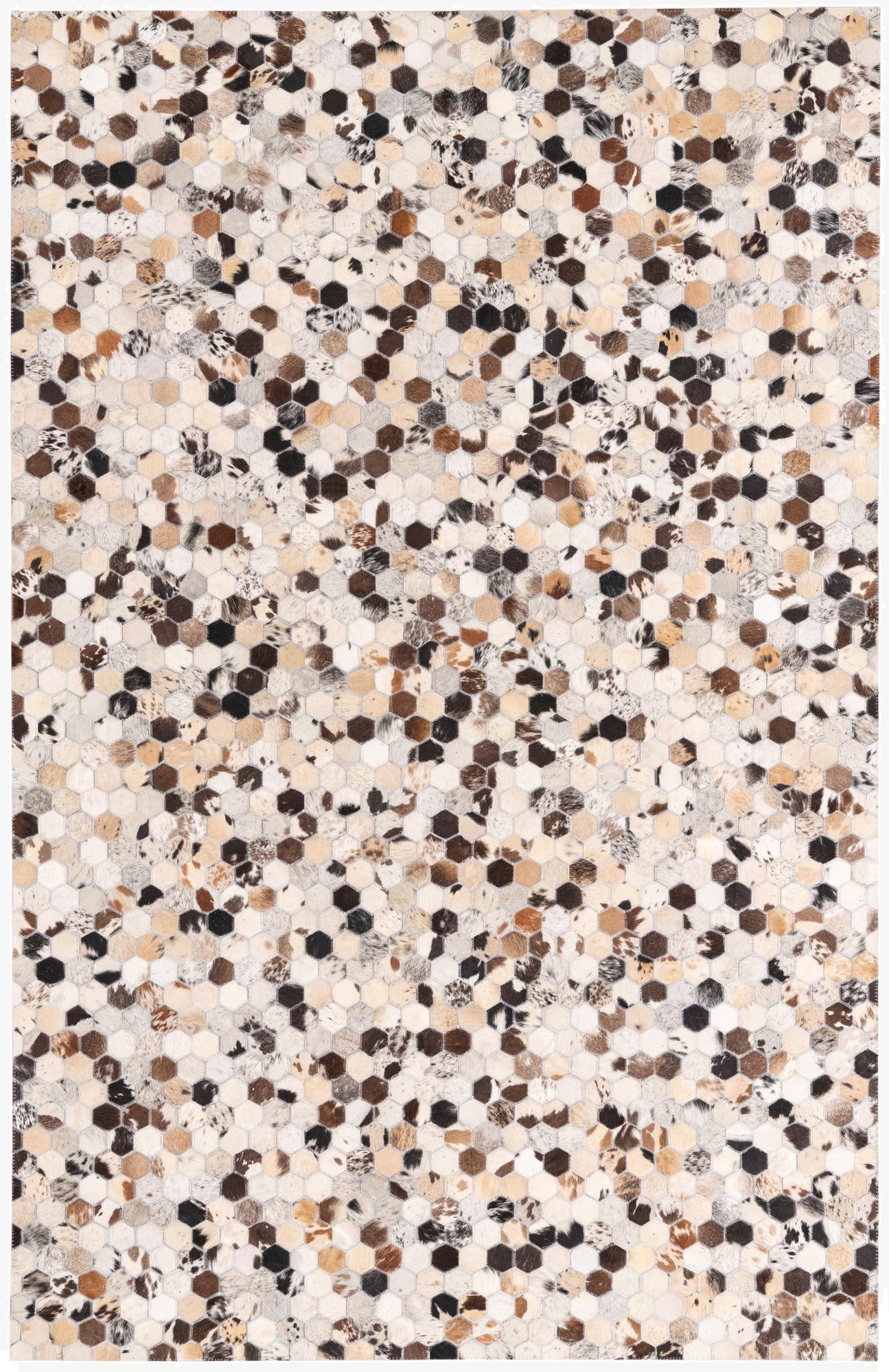 5' 1 x 8' Cowhide Rug