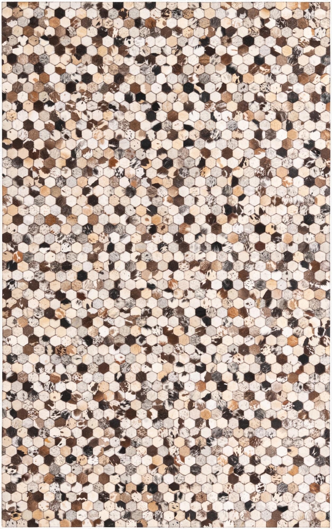 5' 1 x 8' 1 Cowhide Rug