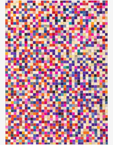 4' 10 x 6' 9 Cowhide Rug