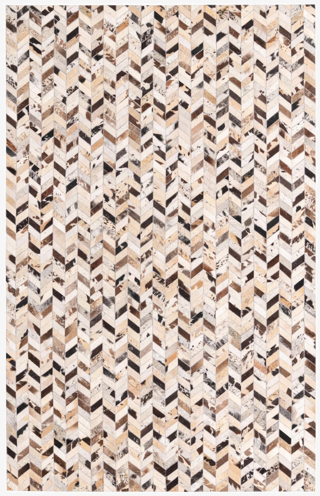 5' 2 x 8' 1 Cowhide Rug