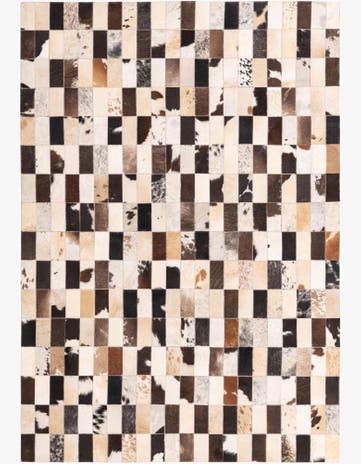 5' 2 x 7' 6 Cowhide Rug