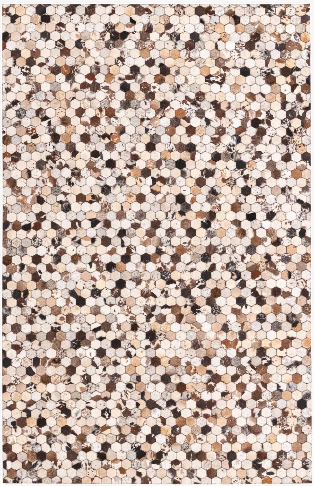 5' 3 x 8' 1 Cowhide Rug