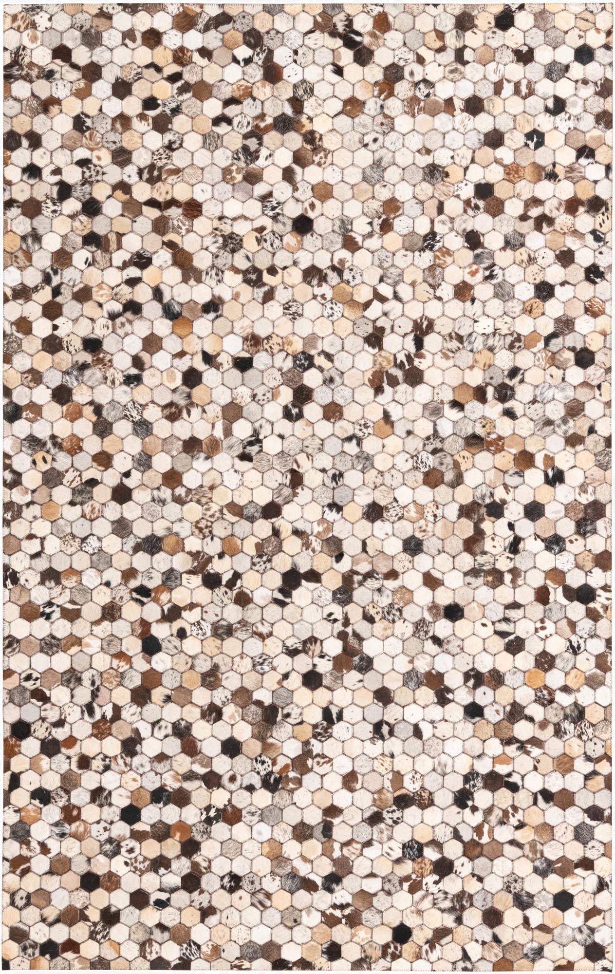 5' 1 x 8' 2 Cowhide Rug