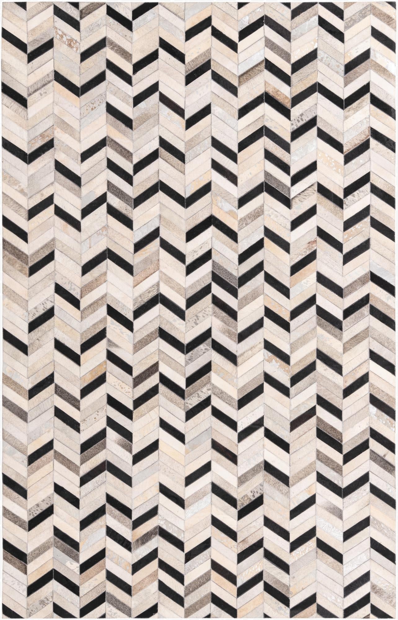 5' 3 x 8' 1 Cowhide Rug