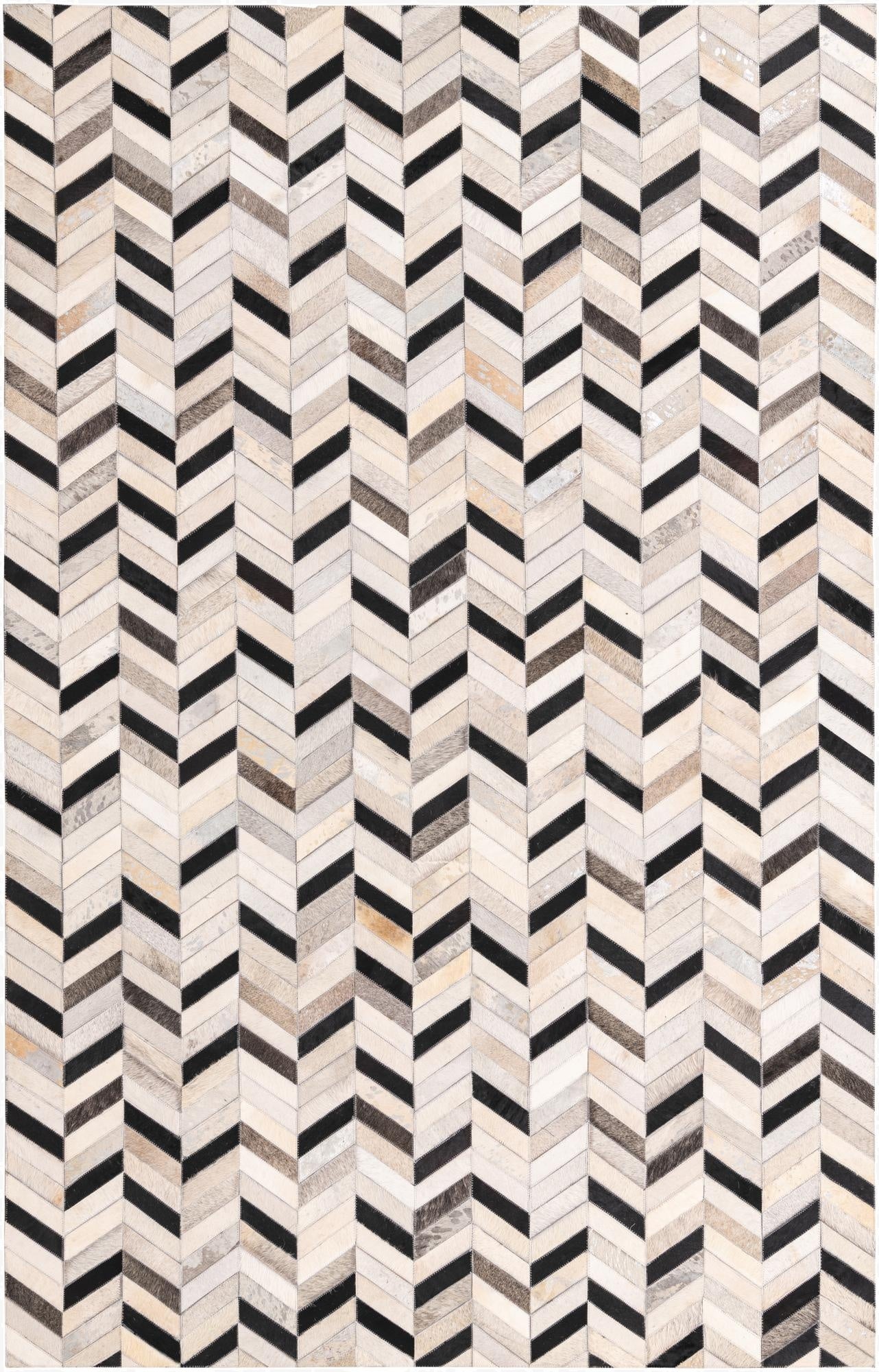 5' 2 x 8' 1 Cowhide Rug