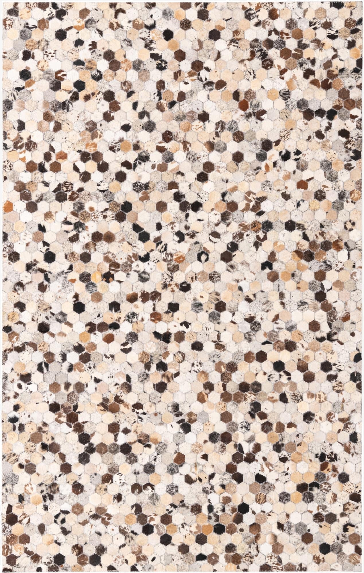 5' 1 x 8' Cowhide Rug