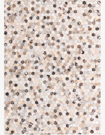 4' 8 x 6' 7 Cowhide Rug