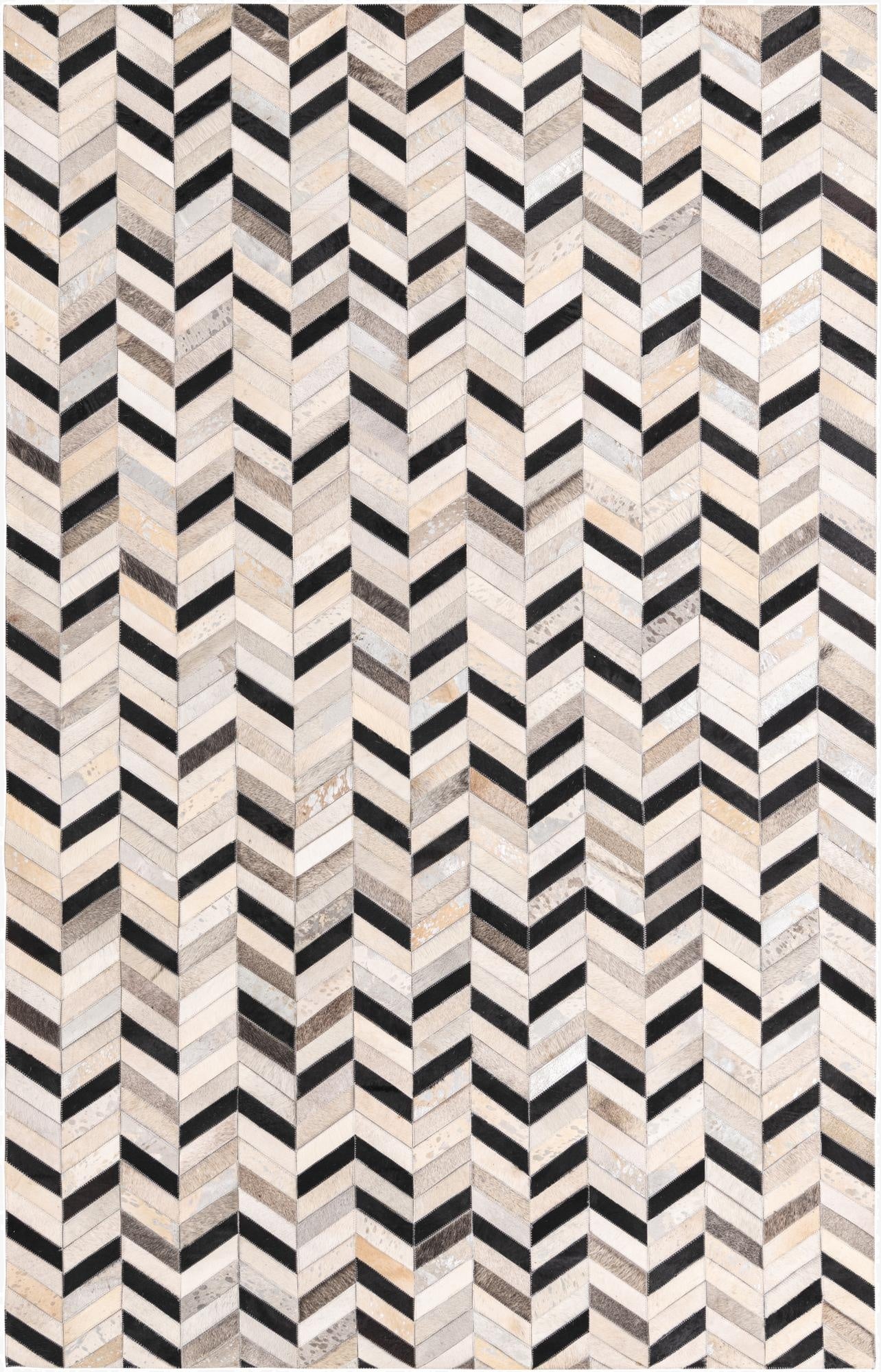 5' 3 x 8' 1 Cowhide Rug