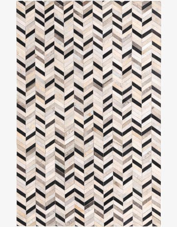 5' 3 x 8' 1 Cowhide Rug