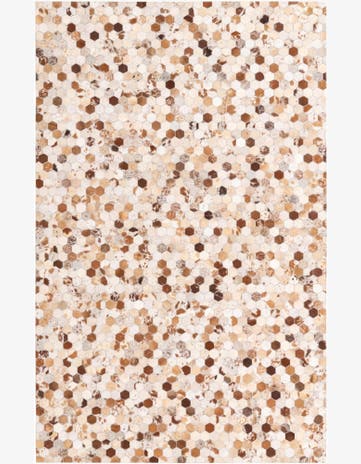 5' 1 x 8' Cowhide Rug