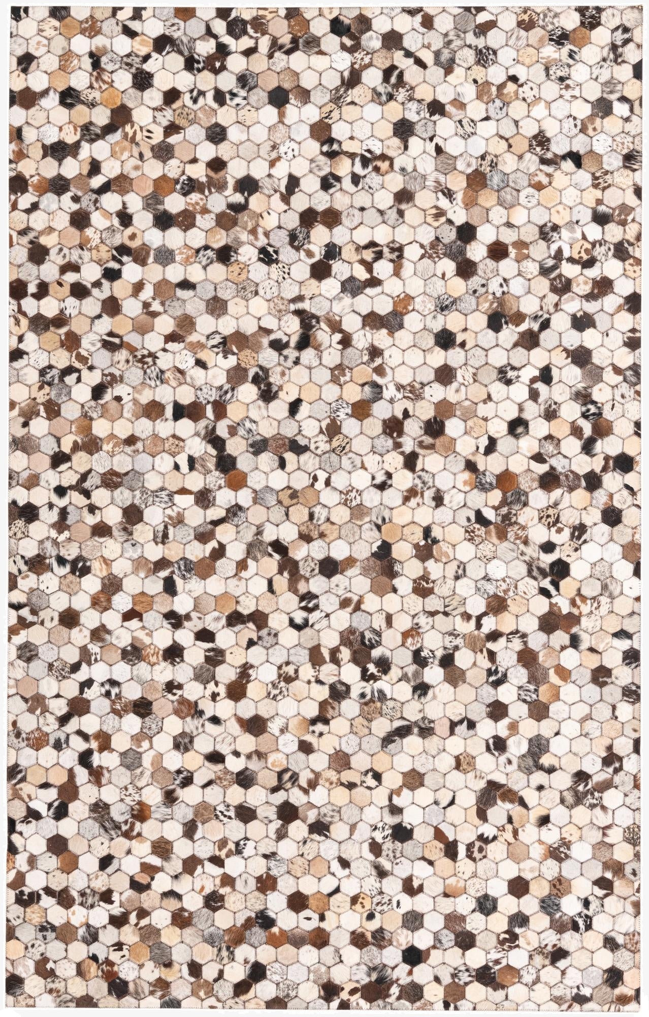 5' 1 x 8' 1 Cowhide Rug
