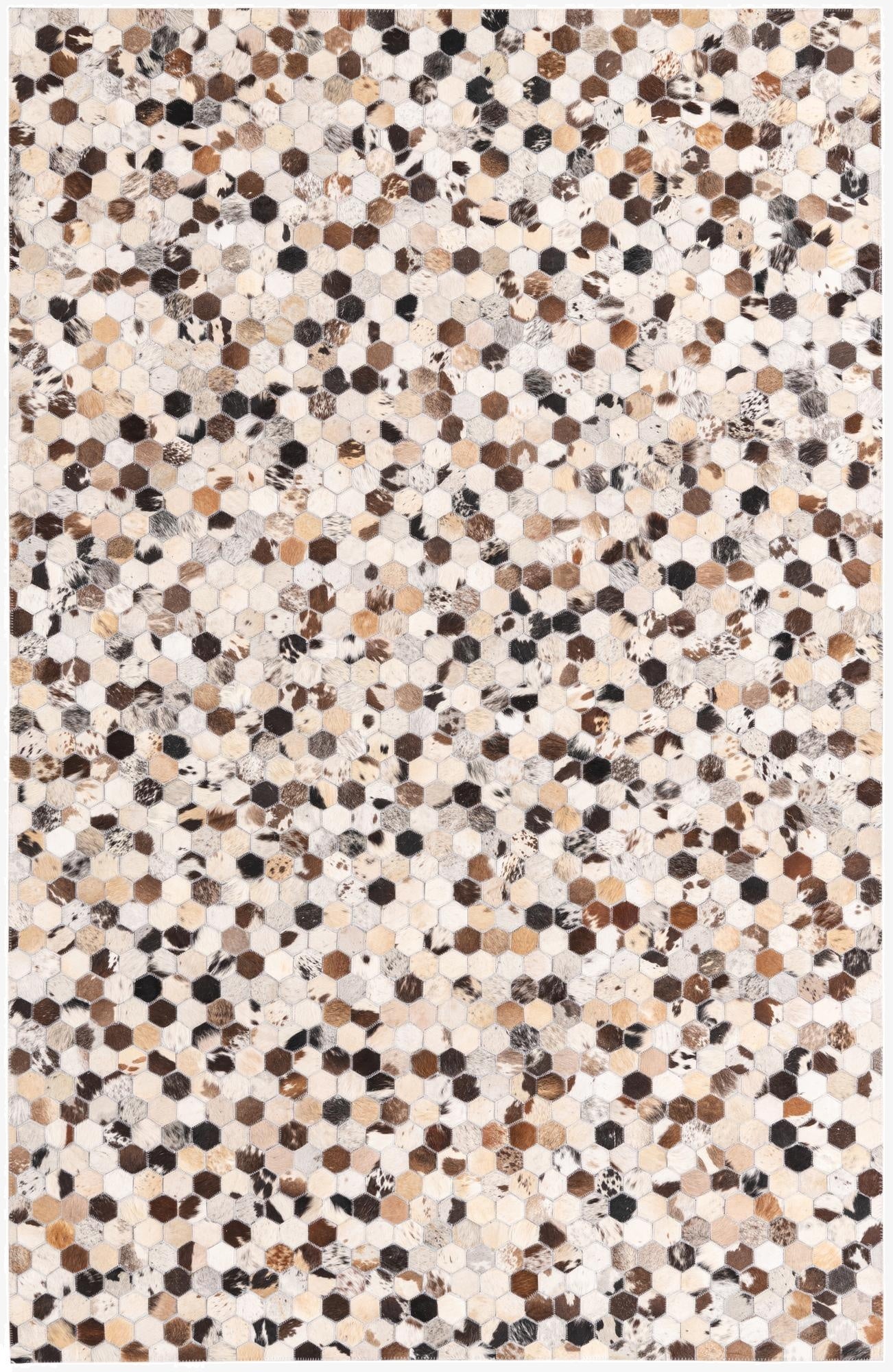 5' 1 x 7' 10 Cowhide Rug