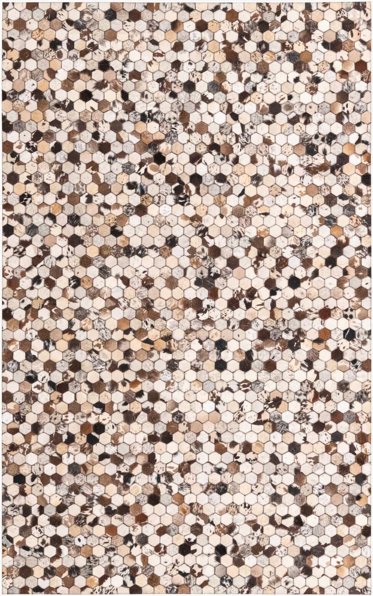 5' 1 x 8' 2 Cowhide Rug