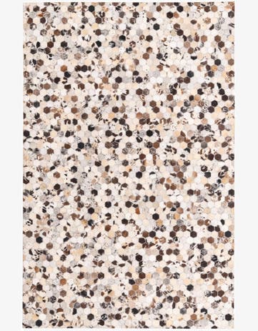 5' 2 x 7' 10 Cowhide Rug