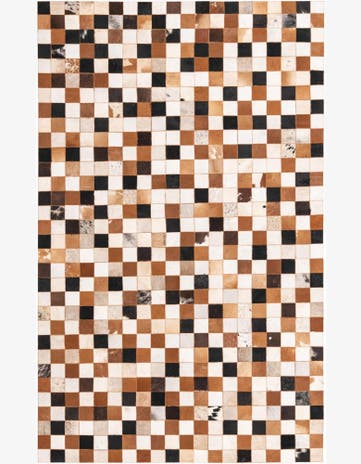 5' 1 x 7' 10 Cowhide Rug