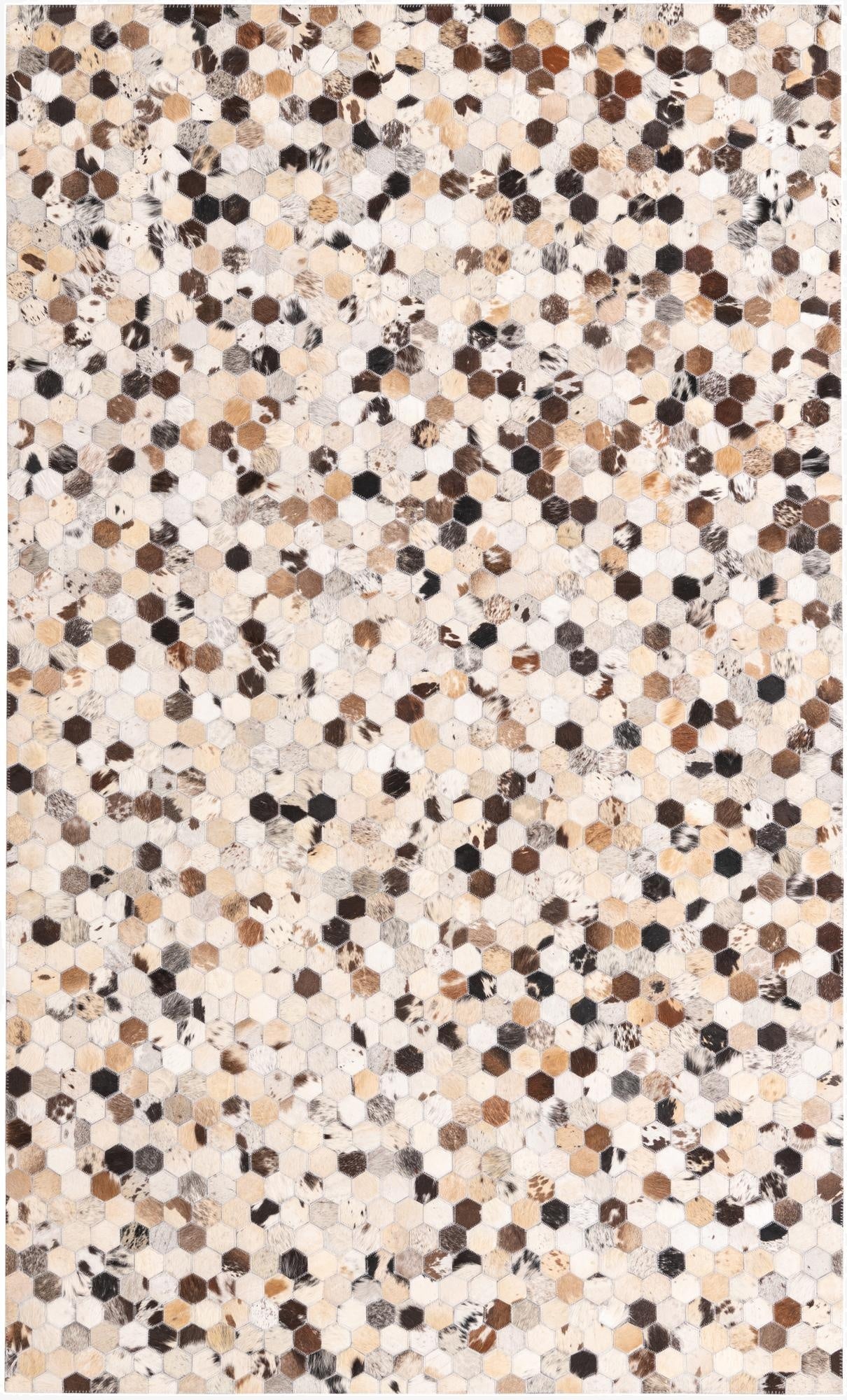 4' 9 x 8' Cowhide Rug