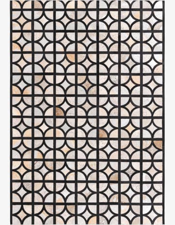 5' 3 x 7' 7 Cowhide Rug