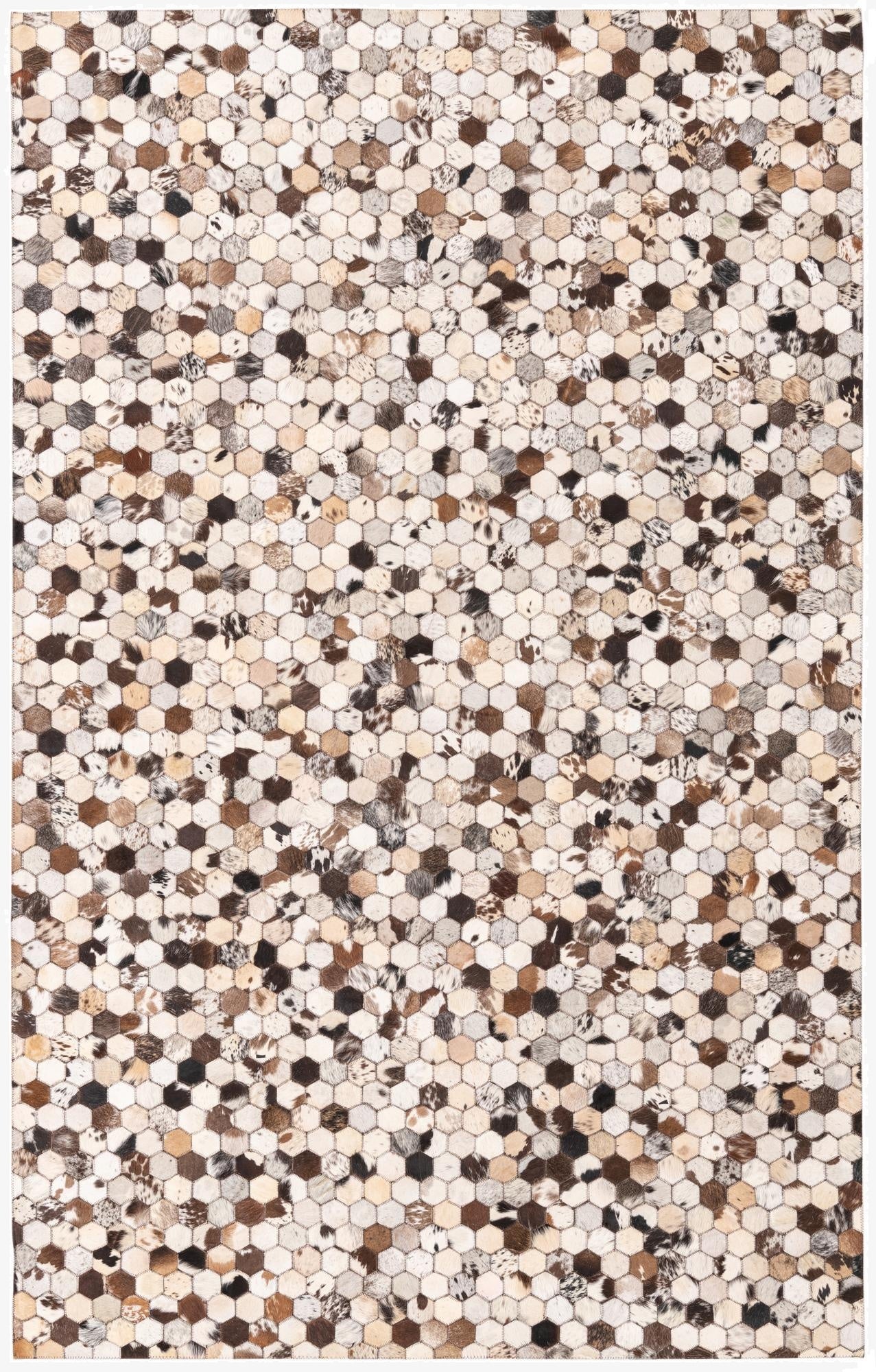 5' 1 x 8' 2 Cowhide Rug